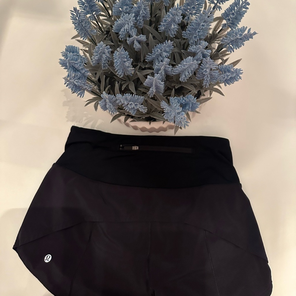 Size 2 Black Midrise 4inch Lululemon shorts